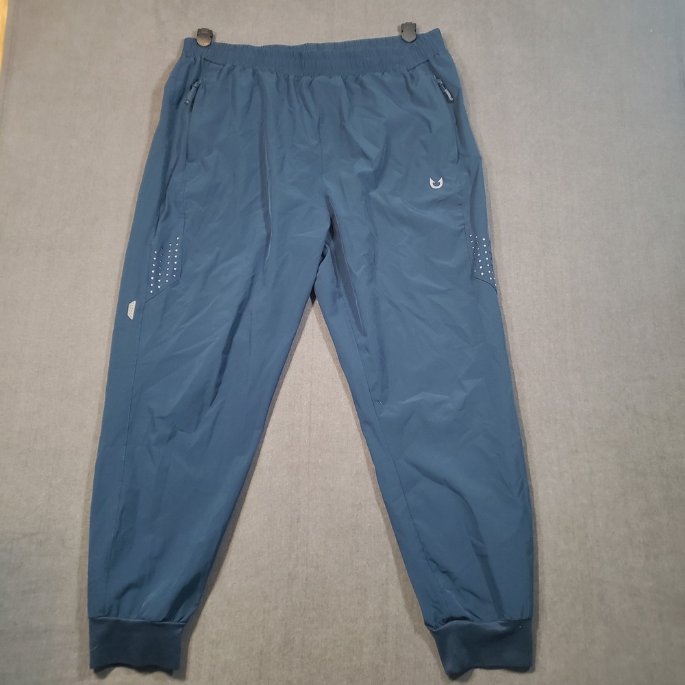 Northyard Jogger Pants Mens XL Blue Athletic Performance Tapered Reflective